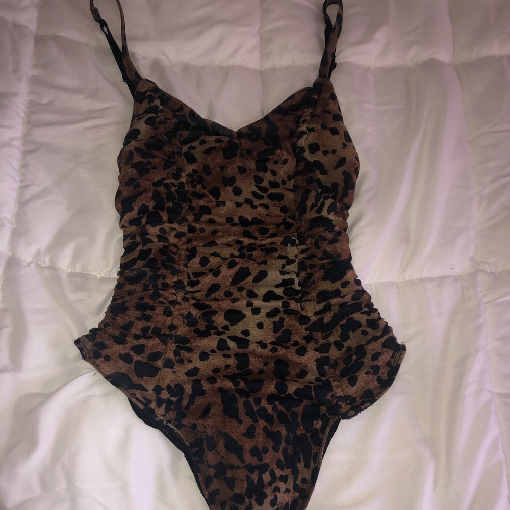 Leopard Ruched Bodysuit